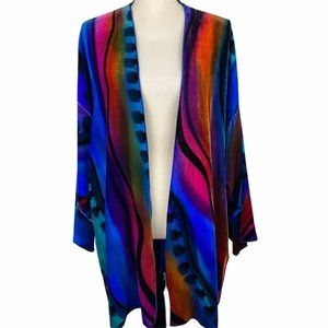 Peggotty Art Wear Velvet Silk Kimono One Size